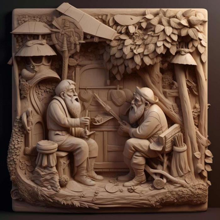 نموذج ثلاثي الأبعاد لآلة CNC 3D Art 